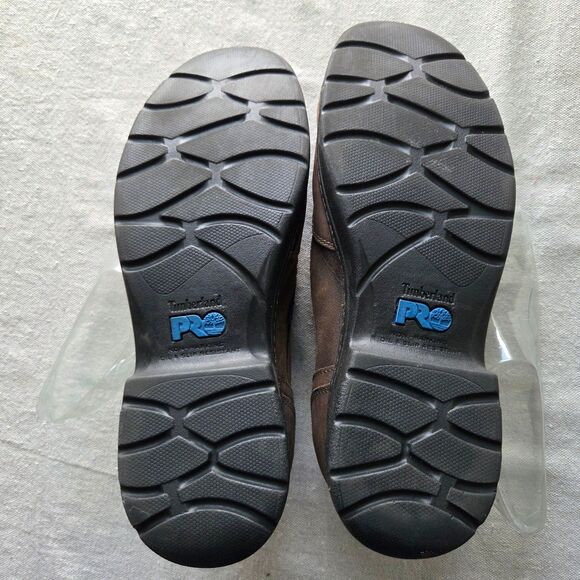 Timberland PRO Work Shoe Branston ESD Mens 13 M Safety Moc-Toe Brown Slip On - Picture 11 of 13